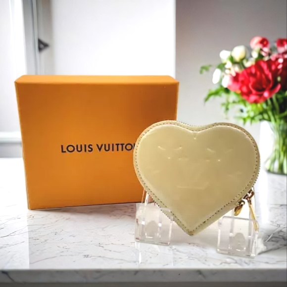 LOUIS VUITTON Monogram Vernis Portomone Cool Coin Purse Heart Case M91479 - Picture 1 of 17